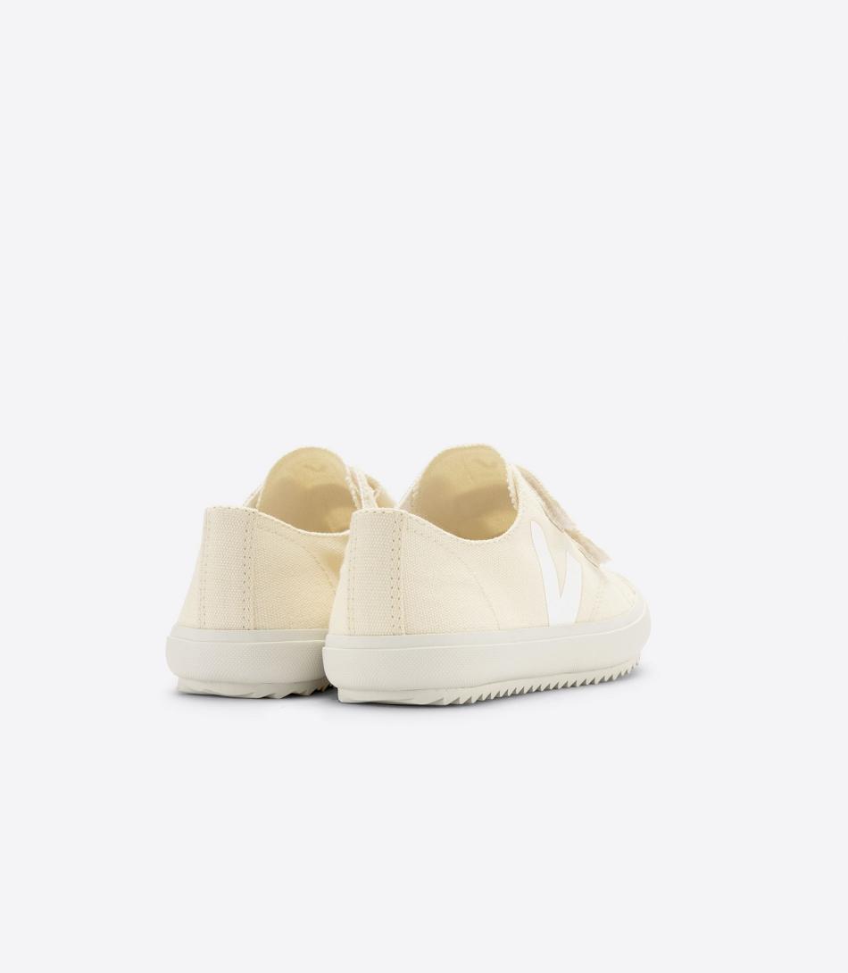 Kids\' Veja Canvas Butter Ollie White | YUSGT81272