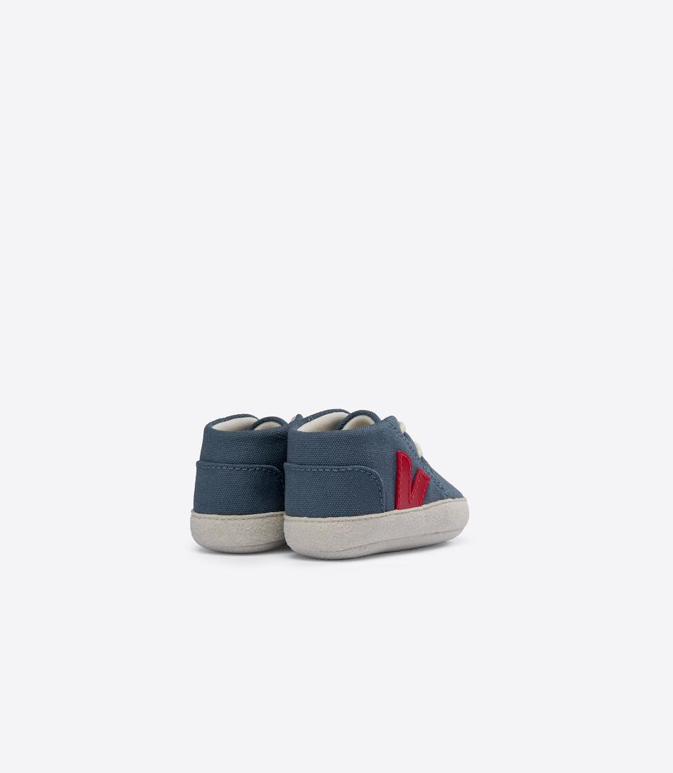 Kids\' Veja Canvas California Pekin Baby Blue | PUSQX66471