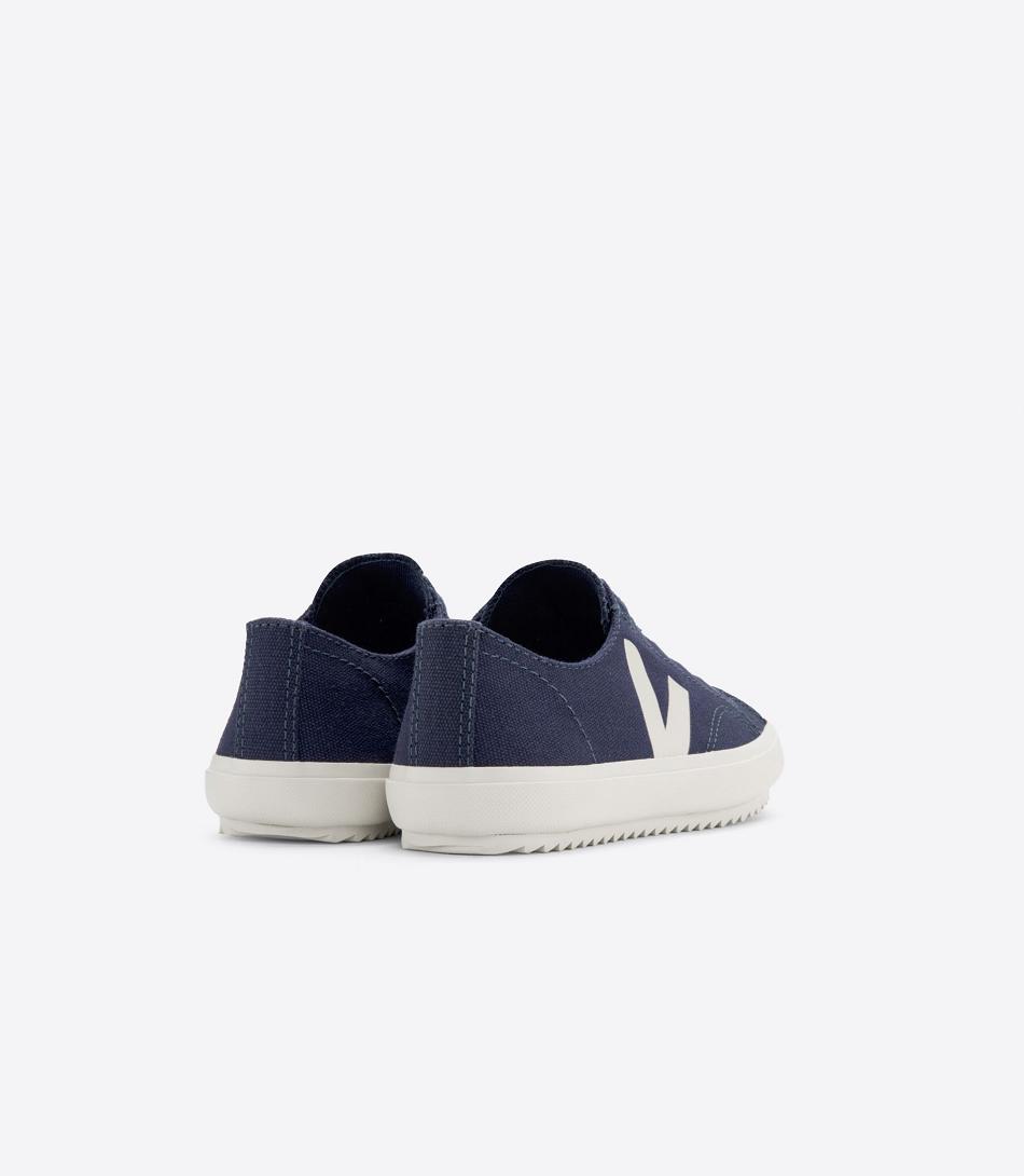 Kids\' Veja Elastic Laces Canvas Marine Pierre Flip Blue | SUSVO59109