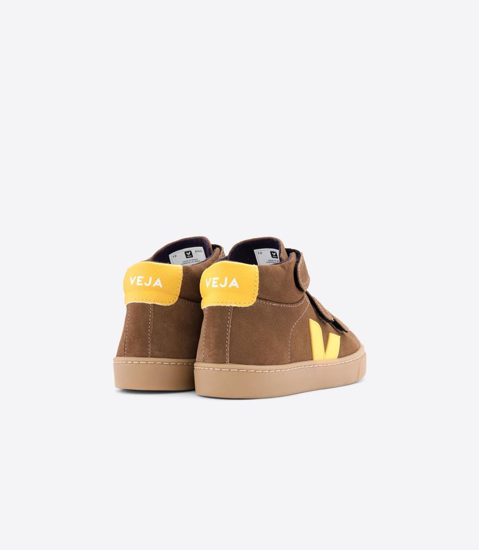 Kids\' Veja Mid Suede Tonic Esplar Brown | BUSSD99877