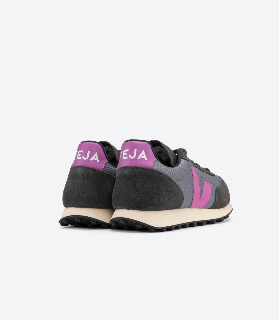 Outlet Veja Rio Branco Alveomesh Concrete Ultraviolet Adults Black | QUSWA11837