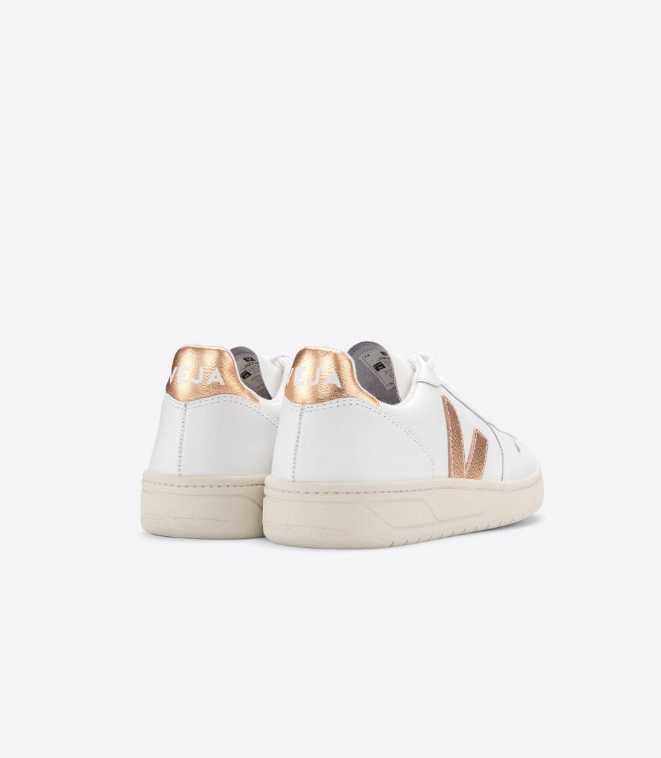 Outlet Veja V-10 Leather Venus Adults White | DUSVO26829