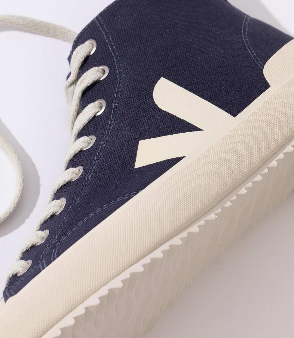 Vegan Veja Nova Ht Canvas Marine Pierre Adults Blue | XUSBH54086