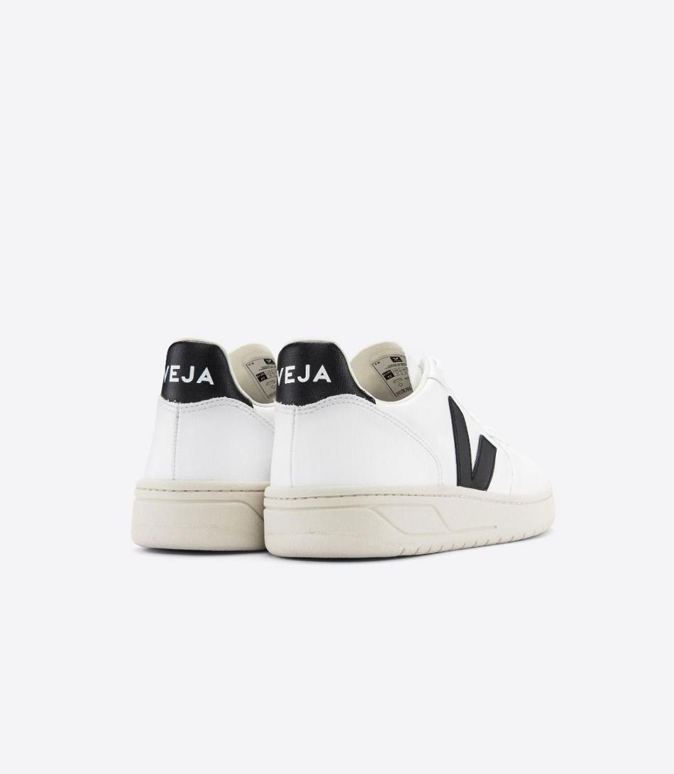 Vegan Veja V-10 Cwl Adults White Black | USEAH34653