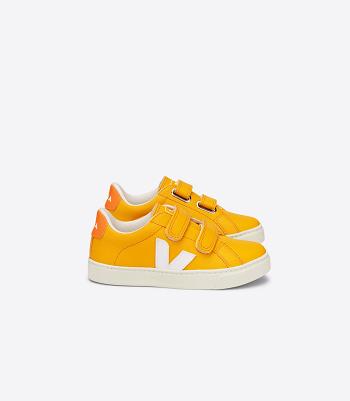 Kids' Veja Chromefree Leather Ouro Esplar White | AUSWC23831