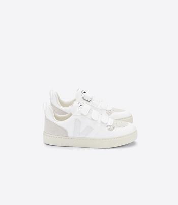 Kids' Veja Cwl Natural V-10 White Beige | BUSSO12966