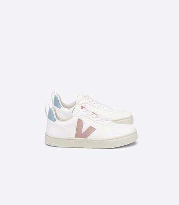 Kids' Veja Laces Cwl Babe V-10 White Blue | XUSBH98887