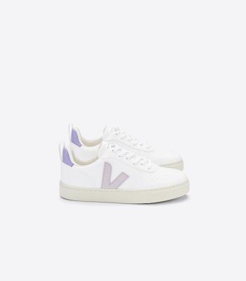 Kids' Veja Laces Cwl Parme Lavande V-10 White | UUSTG47971