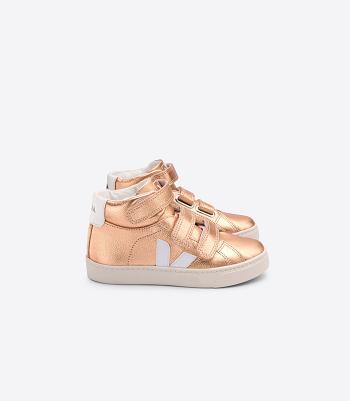 Kids' Veja Mid Chromefree Leather Venus Esplar White | SUSNY35551