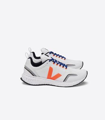 Outlet Veja Condor Mesh Fluo Adults White Orange | USNEJ51537