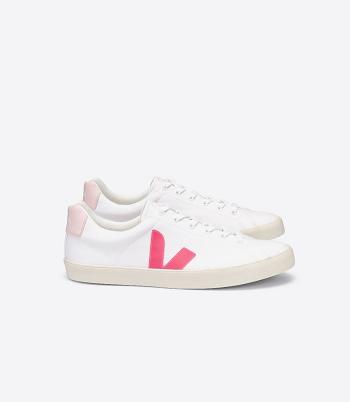 Outlet Veja Esplar Se Canvas Rose Fluo Petale Adults White Rose | USICD25178