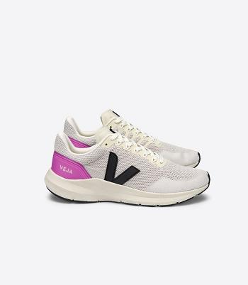 Outlet Veja Marlin V-knit Chalk Ultraviolet Adults Black | DUSVO86077