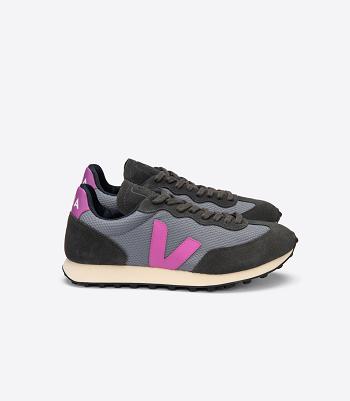 Outlet Veja Rio Branco Alveomesh Concrete Ultraviolet Adults Black | QUSWA11837