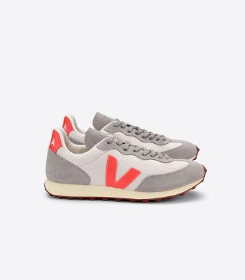 Outlet Veja Rio Branco Hexamesh Gravel Adults Orange Grey | SUSVO21354