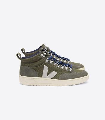 Outlet Veja Roraima B-mesh Oxford Adults Olive Grey | USEGJ58011