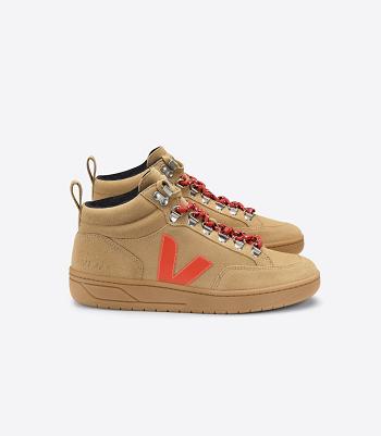 Outlet Veja Roraima Suede Desert Gum Sole Adults Orange | EUSHC32403