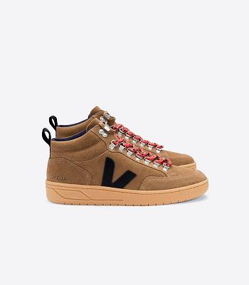 Outlet Veja Roraima Suede Gum Sole Adults Brown Black | USIIZ56680