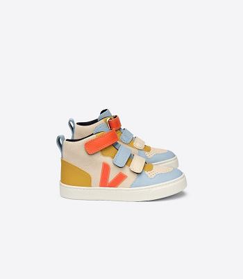 Outlet Veja V-10 Mid Suede Make My Lemonade Sable Kids Multicolor | DUSVO84961