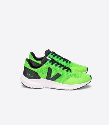 Sneakers Veja Marlin V-knit Vert Fluo Road Running Shoes Black | UUSND88734