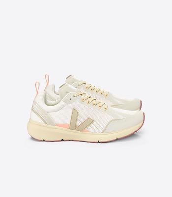 Vegan Veja Condor 2 Alveomesh Gravel Almond Adults White | USJBT28963