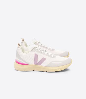 Vegan Veja Impala Engineered-mesh Glaze Parme Adults White | USNEJ22103