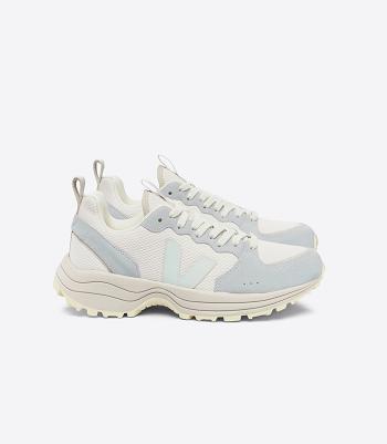 Women's Veja Alveomesh Gravel Menthol Venturi White Blue | USIIZ16186