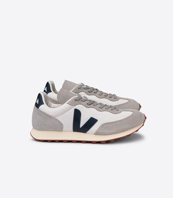 Women's Veja Alveomesh Gravel Nautico Rio Branco Grey | QUSUV79017