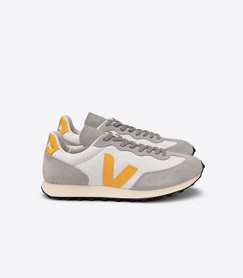 Women's Veja Alveomesh Gravel Ouro Rio Branco Grey | ZUSNQ58947