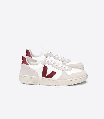 Women's Veja B-mesh Natural Marsala V-10 White Beige | USDYB93216